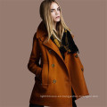 Venta al por mayor de invierno lana damas Overcoat Designs (50227)